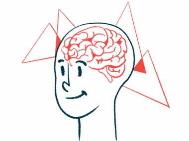 An illustration showcasing a person's brain.