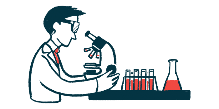 ALS Association | ALS News Today | grants | illustration of scientist using microscope in lab