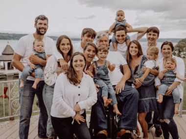 Tim Green ALS family | ALS News Today | photo of Tim Green surrounded by family
