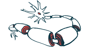 Cx43 | ALS News Today | illustration of neuron and myelin
