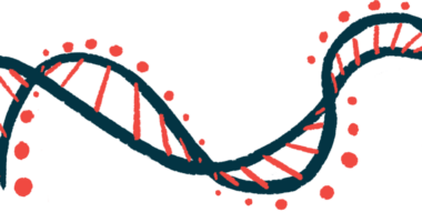 An illustration of a DNA strand.