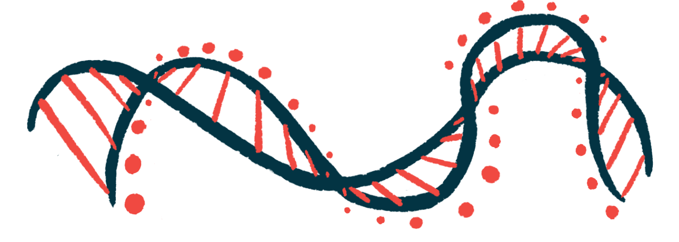 An illustration of a DNA strand.