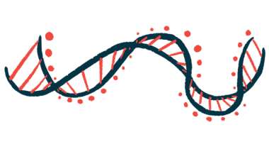 STMN2 | ALS News Today | STMN2 variant and ALS risk | illustration of a DNA chain