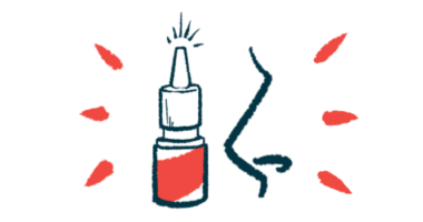 Illustration of intranasal spray.