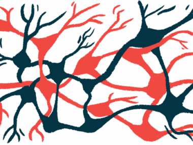 An illustration shows neurons, or nerve cells.