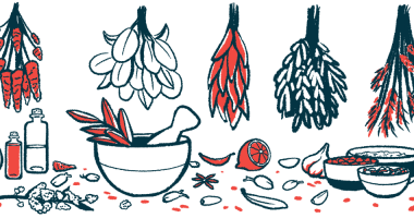 An illustration of herbs as a traditional and alternative medicine.