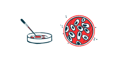 A dropper is seen poised above a petri dish alongside an aerial image of cells in another lab dish.