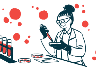 A scientist is shown working with samples in a laboratory.