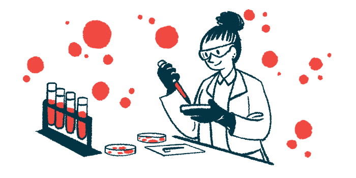 A scientist working with samples in a laboratory.