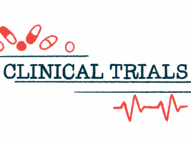 An illustration shows medicine and an EKG framing the words CLINICAL TRIALS.