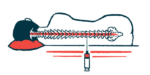 A person lies on his side as medicine is injected directly into the spinal canal, an intrathecal delivery.