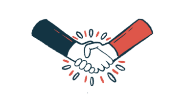 Illustration of handshake to convey collaboration.