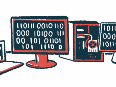 Computer screens showing 0s and 1s are shown.