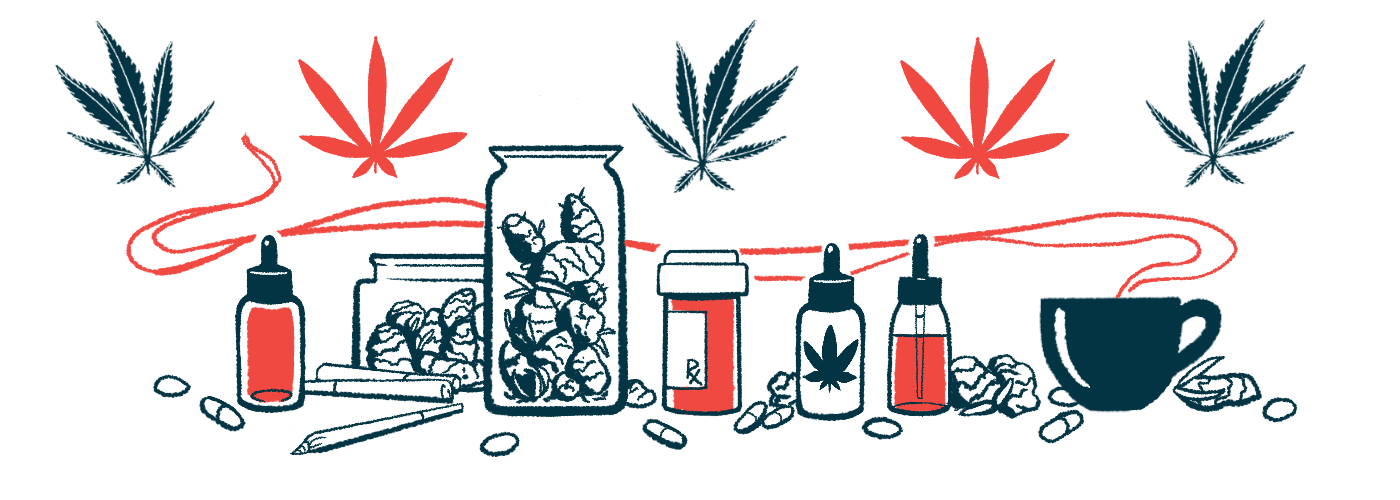 Illustration of various cannabis therapies.