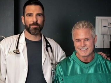 Actor and ALS advocate Eric Dane, right, died Feb. 19 at age 53. He guest starred as an ALS patient on the TV show 