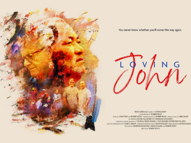 An image shows a poster for the documentary, 